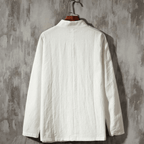 The Kyoto Linen Overshirt - White - XS