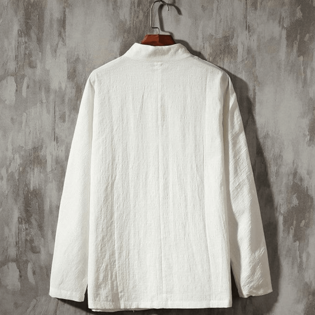 The Kyoto Linen Overshirt - White - XS