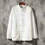 The Kyoto Linen Overshirt - White - XS