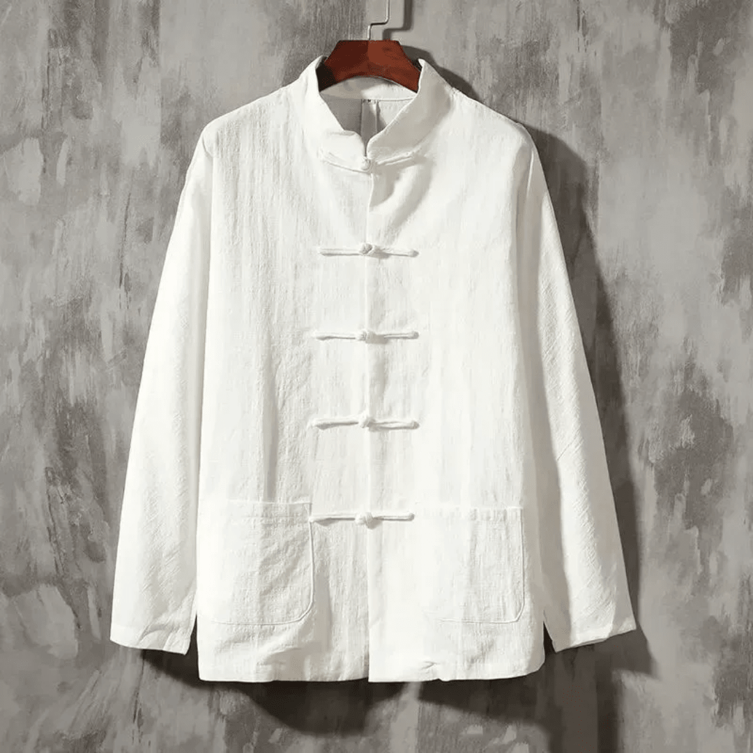The Kyoto Linen Overshirt - White - XS