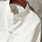The Kyoto Linen Overshirt - White - XS