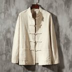 The Kyoto Linen Overshirt - Beige - XS