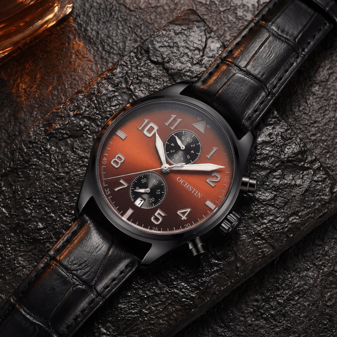 The Lorenzo Chronograph - Obsidian - 