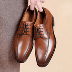 The Marcello Leather Derby - Brown - 6.5