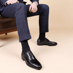 The Marcello Leather Derby - Black - 6.5