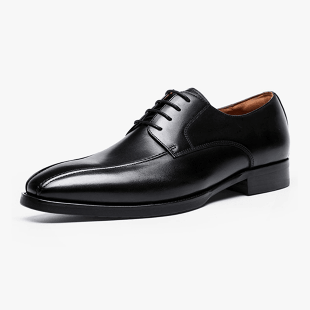 The Marcello Leather Derby - Black - 6.5