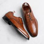 The Marcello Leather Derby - Brown - 6.5