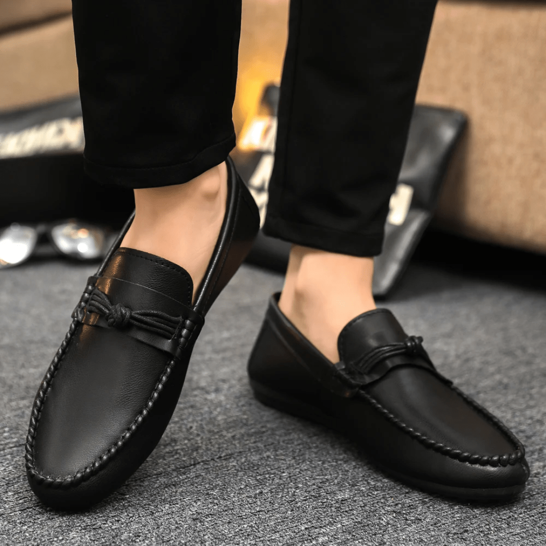 The Marcus Knotted Loafer - Black - 5.5
