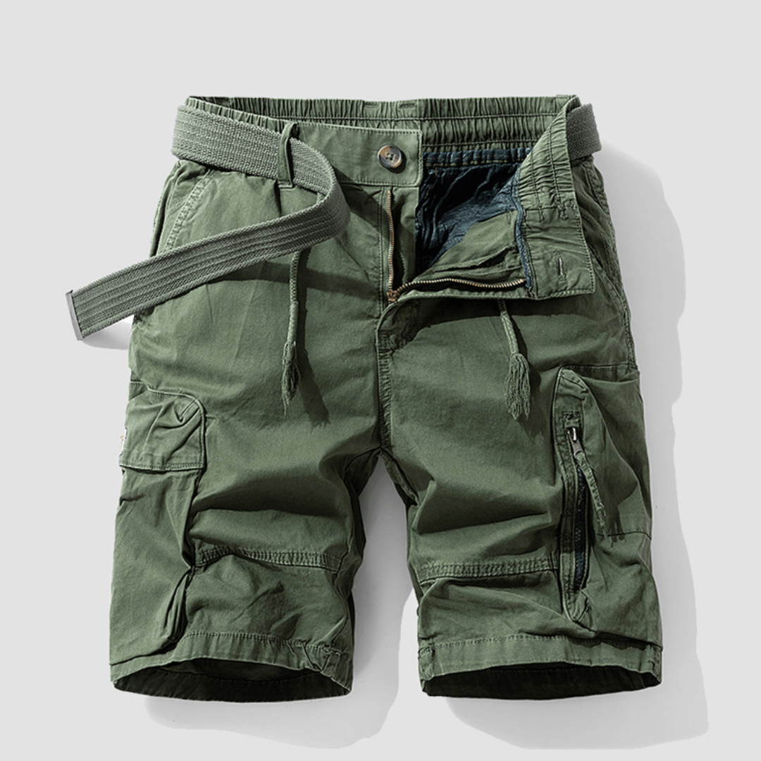 The Mason Cargo Shorts - Military Green - 29