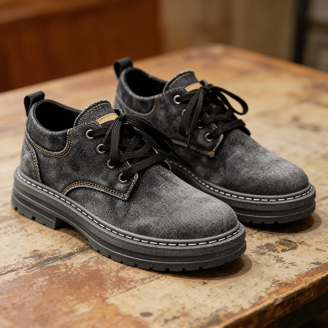 The Maverick Denim Boot - Black - 5.5