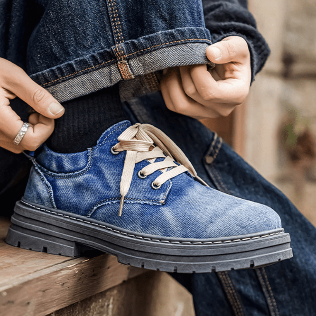 The Maverick Denim Boot - Blue - 5.5