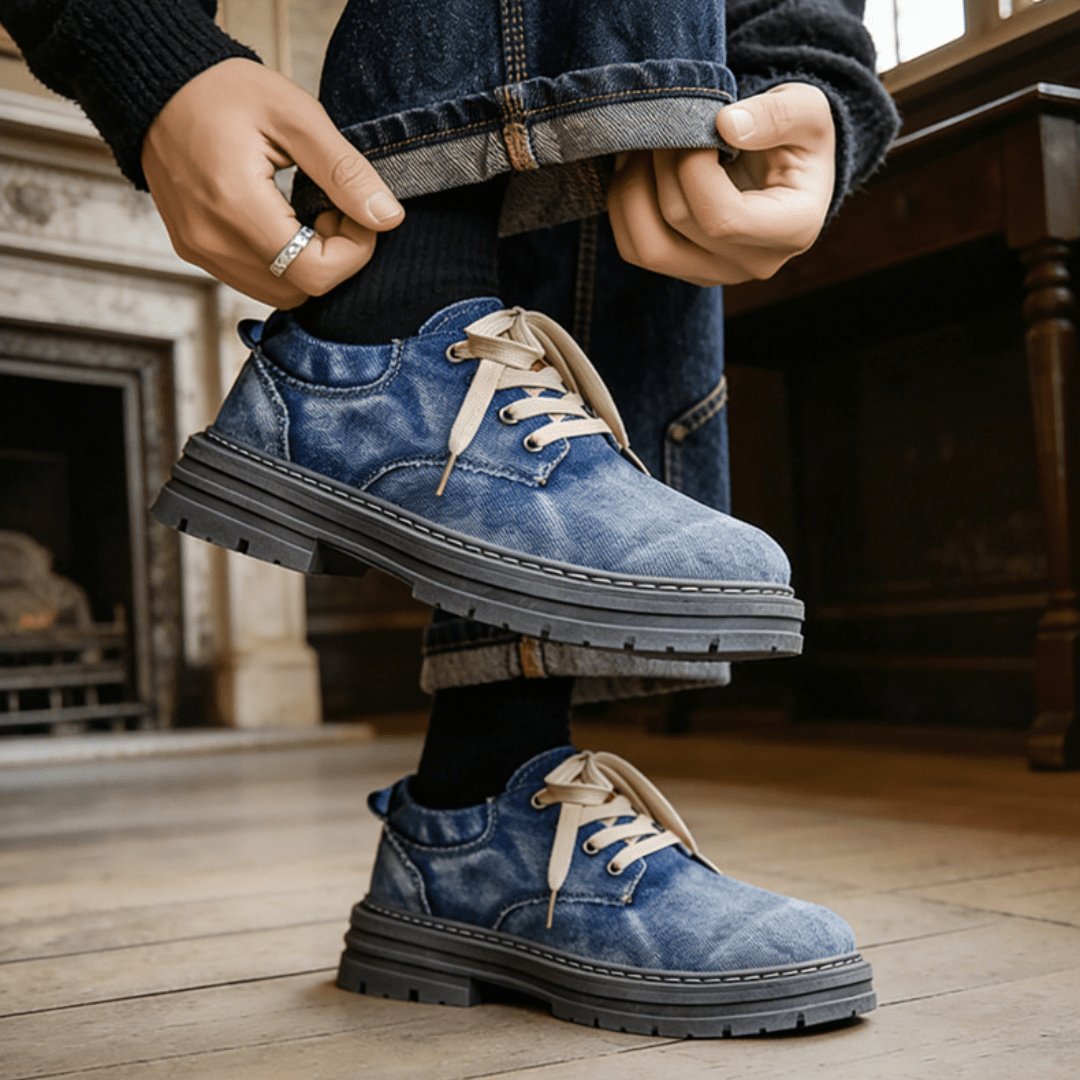 The Maverick Denim Boot - Blue - 5.5