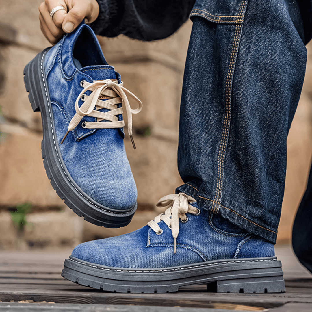 The Maverick Denim Boot - Blue - 5.5