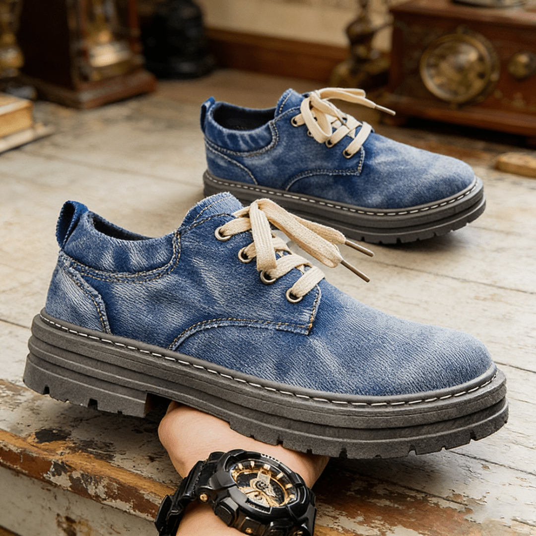 The Maverick Denim Boot - Blue - 5.5