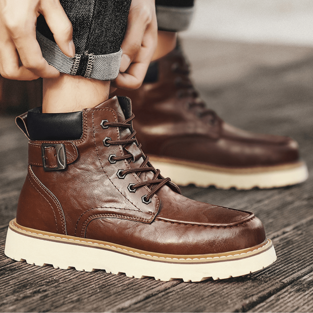 The Overland Leather Boot - Greyson Vale