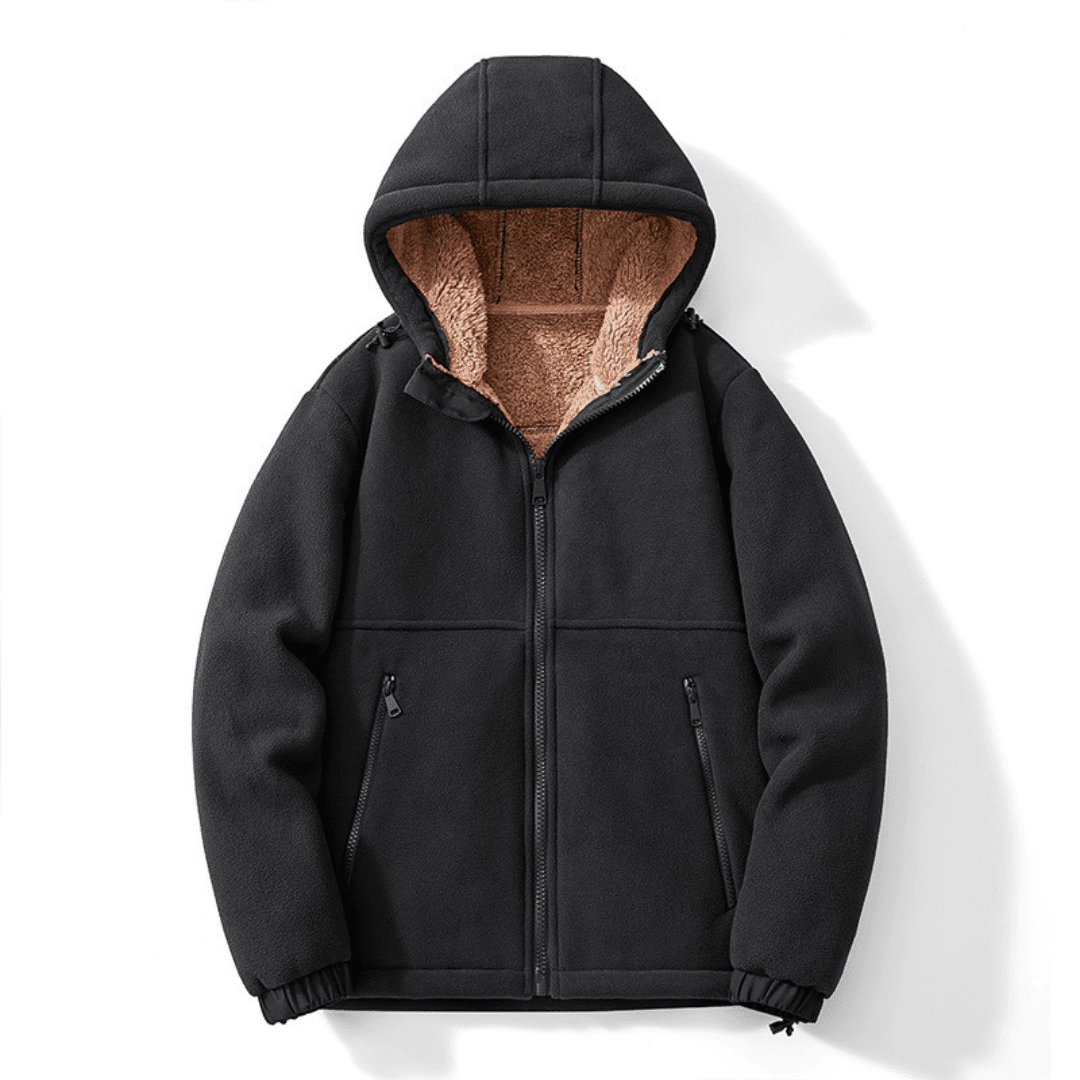 The Ridgewood Fleece Hoodie - Black - XS