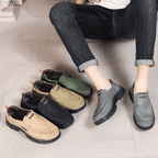 The Roamer Leather Slip - On - Grey - 5.5