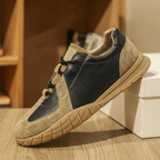 The Ruxton Leather Trainer - Black - 6