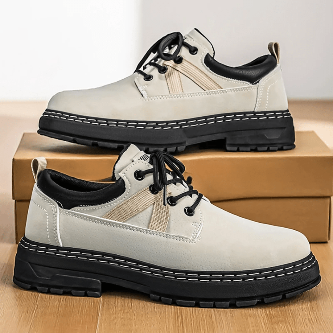 The Ryker Leather Lace - Up - Cream - 6