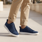 The Sinclair Suede Slip - On - Navy - 5.5