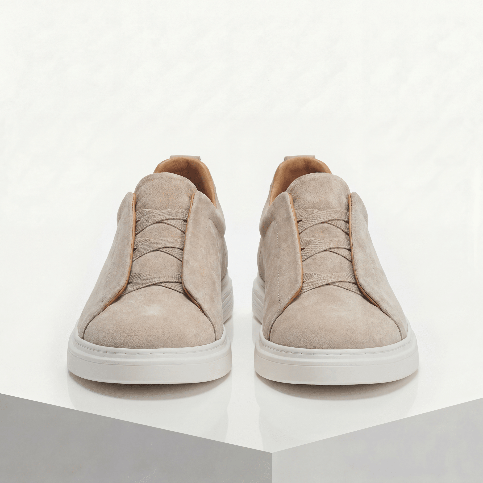 The Sinclair Suede Slip - On - Beige - 5.5