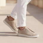 The Sinclair Suede Slip - On - Beige - 5.5