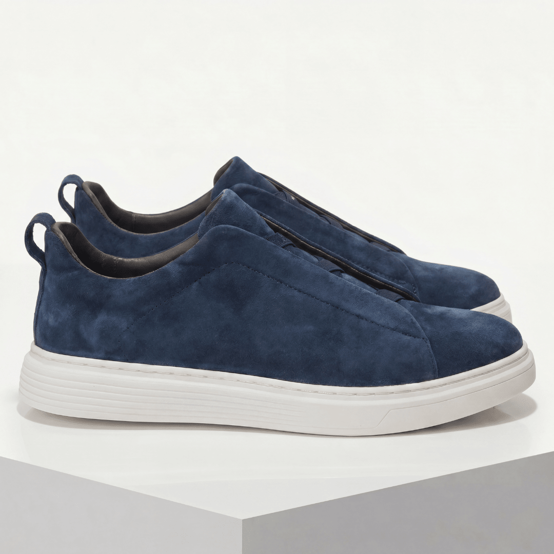 The Sinclair Suede Slip - On - Navy - 5.5