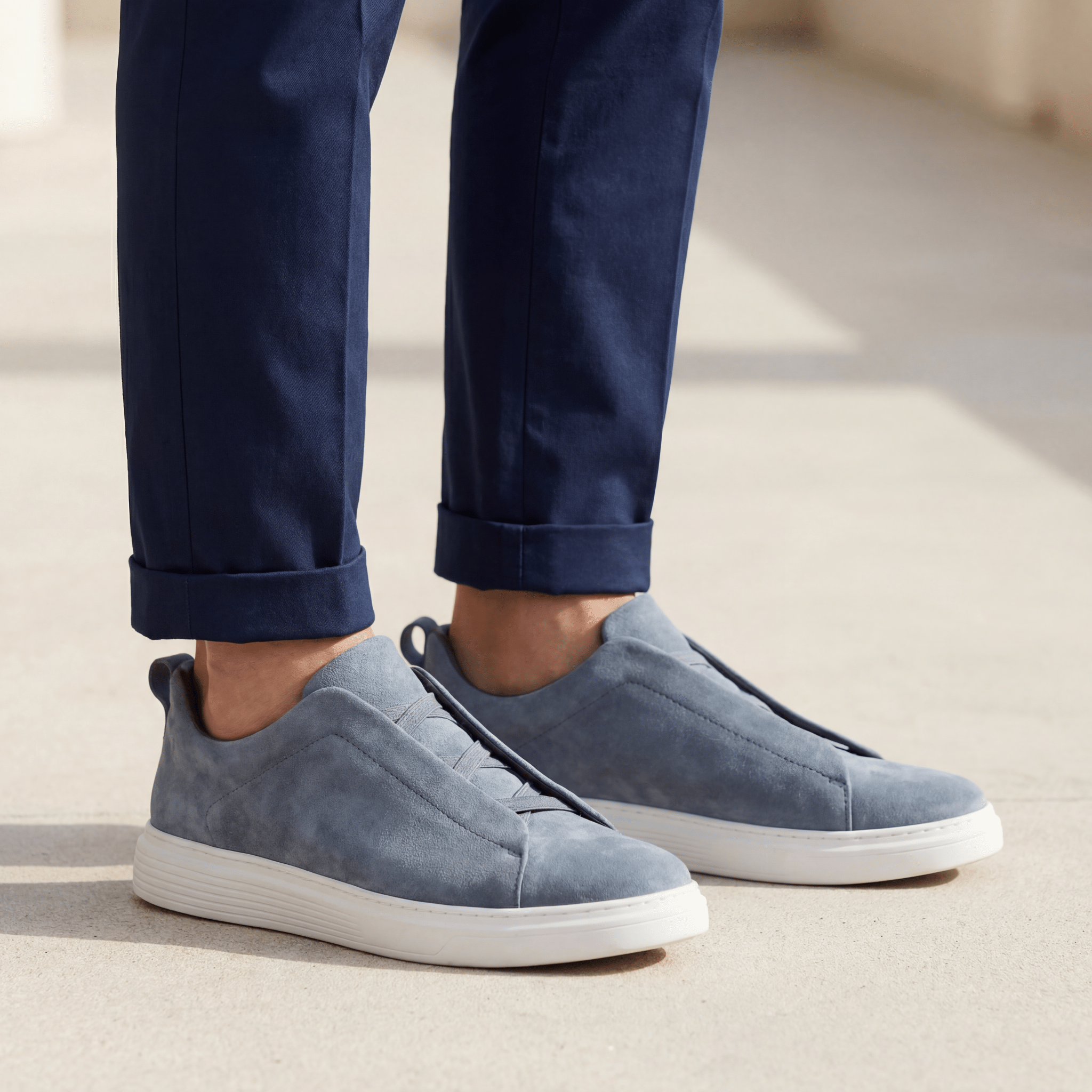 The Sinclair Suede Slip - On - Grey - 5.5