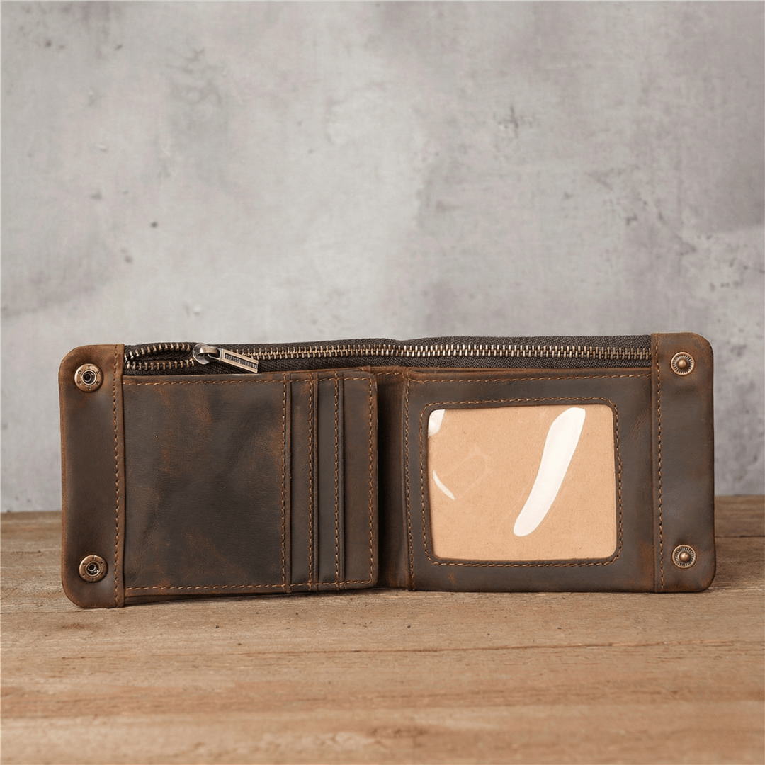 The Stonehide Foreman Leather Bifold - Greyson Vale