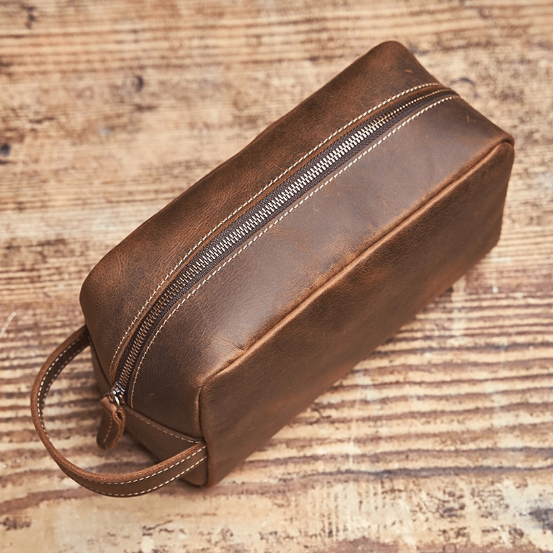 The Stonehide Leather Dopp - Greyson Vale