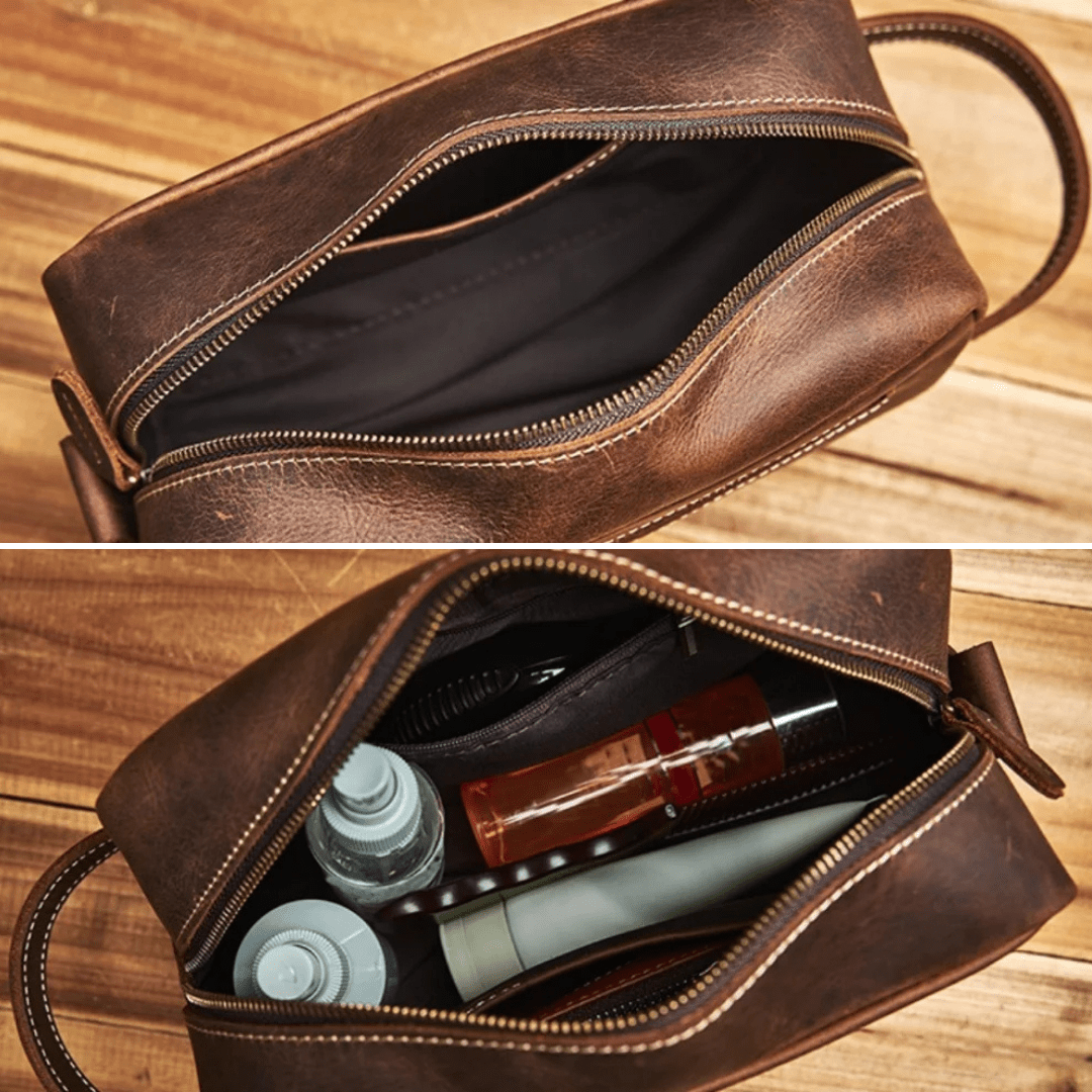 The Stonehide Leather Dopp - Greyson Vale