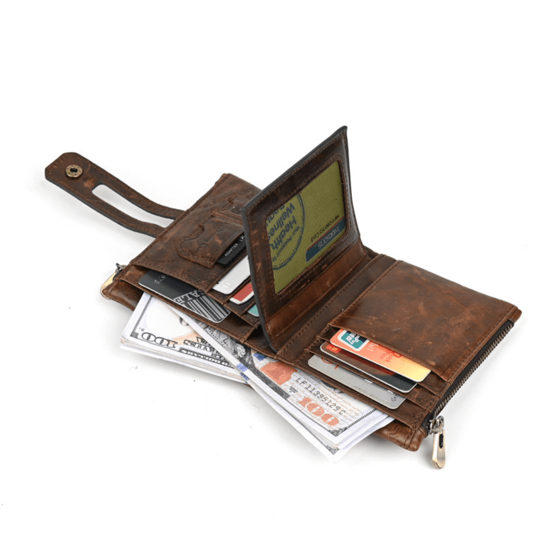 The Stonehide Leather Utility Wallet - Greyson Vale