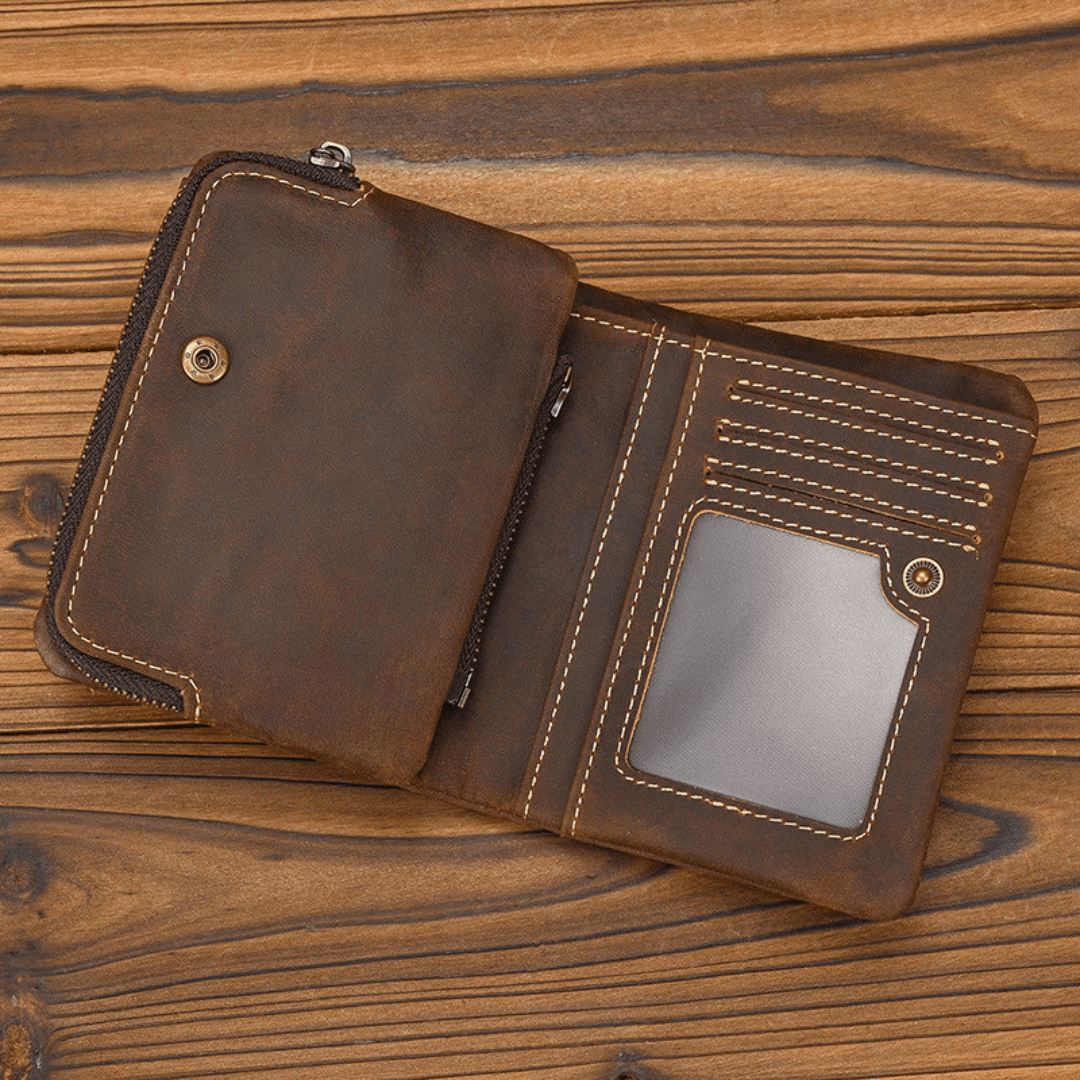 The Stonehide Switchback Leather Wallet - Greyson Vale