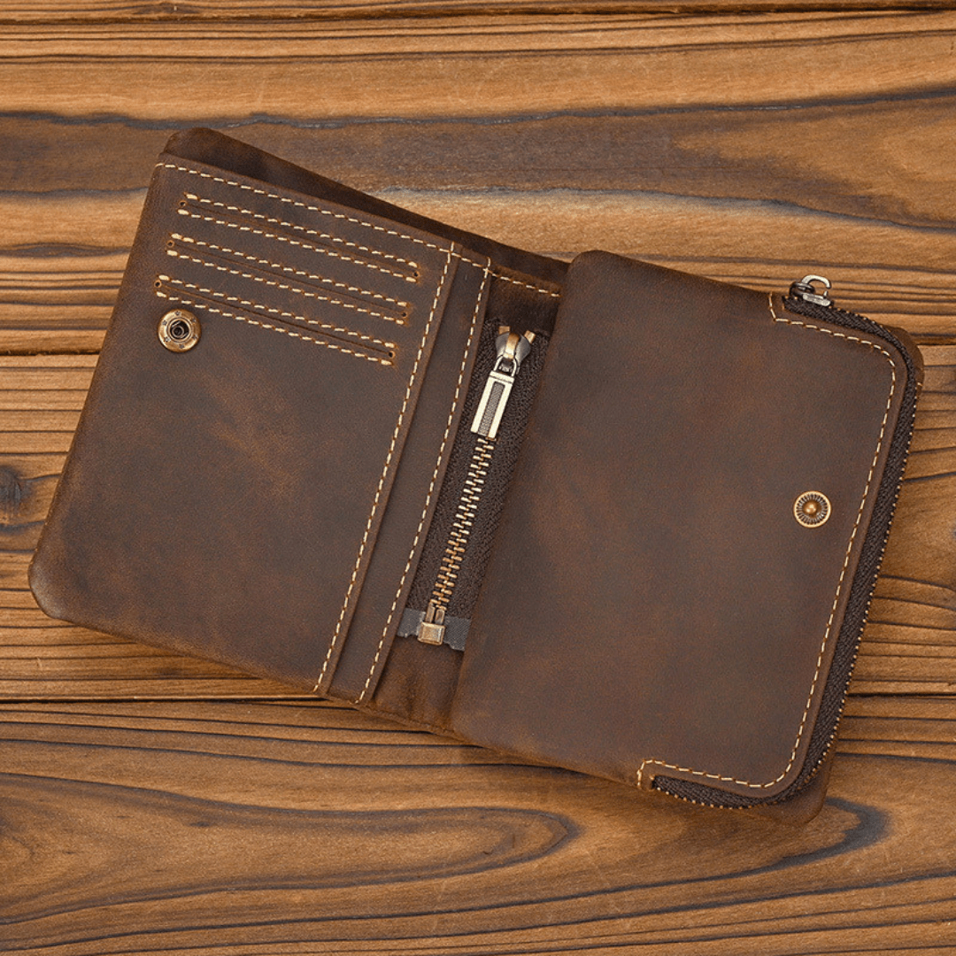 The Stonehide Switchback Leather Wallet - Greyson Vale