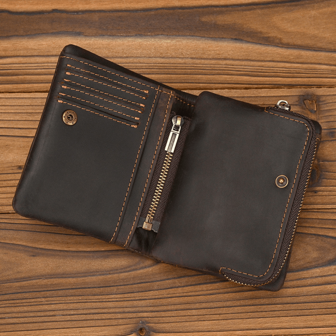 The Stonehide Switchback Leather Wallet - Greyson Vale