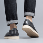 The Weston Leather Moc - Toe - Grey - 5.5