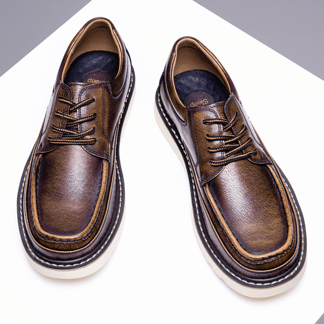 The Weston Leather Moc - Toe - Brown - 5.5