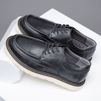 The Weston Leather Moc - Toe - Grey - 5.5