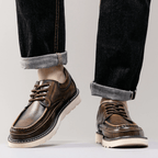The Weston Leather Moc - Toe - Brown - 5.5
