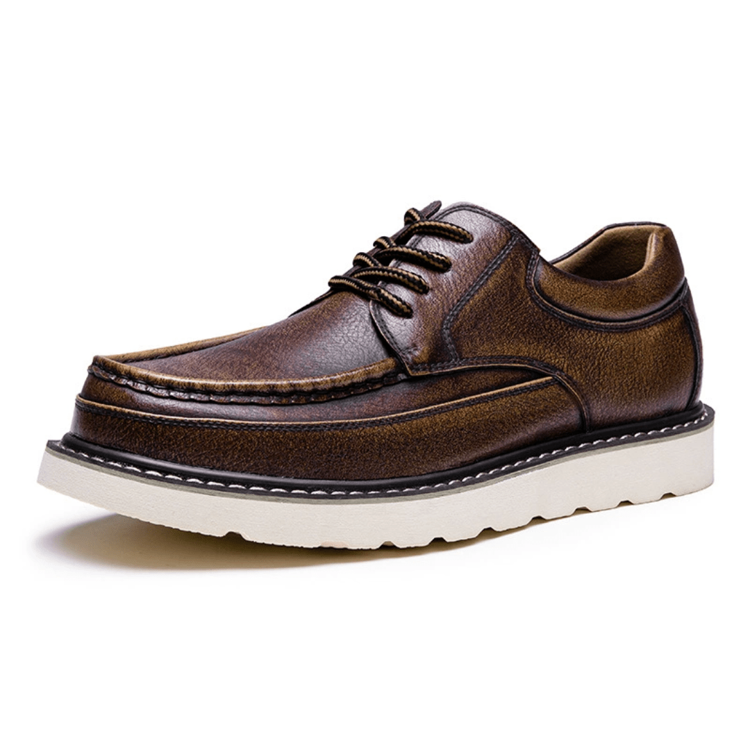The Weston Leather Moc - Toe - Brown - 5.5