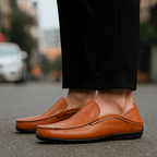 Theodore Leather Driving Loafers - Greyson Vale