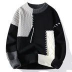 Wyatt Cable - Block Wool Sweater - Greyson Vale